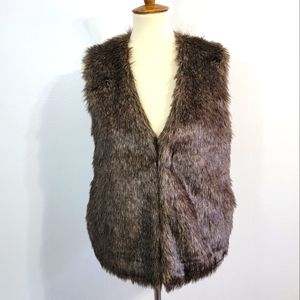 Jack Brown Faux Fur Lined Vest